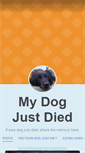 Mobile Screenshot of mydogjustdied.org